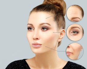 woman with cosmetic botox injections