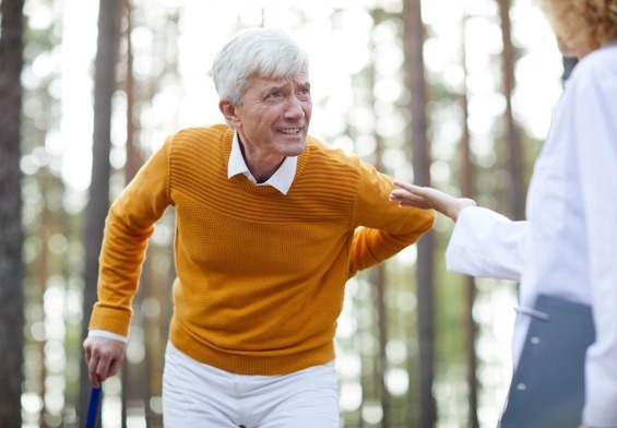 back pain and limping